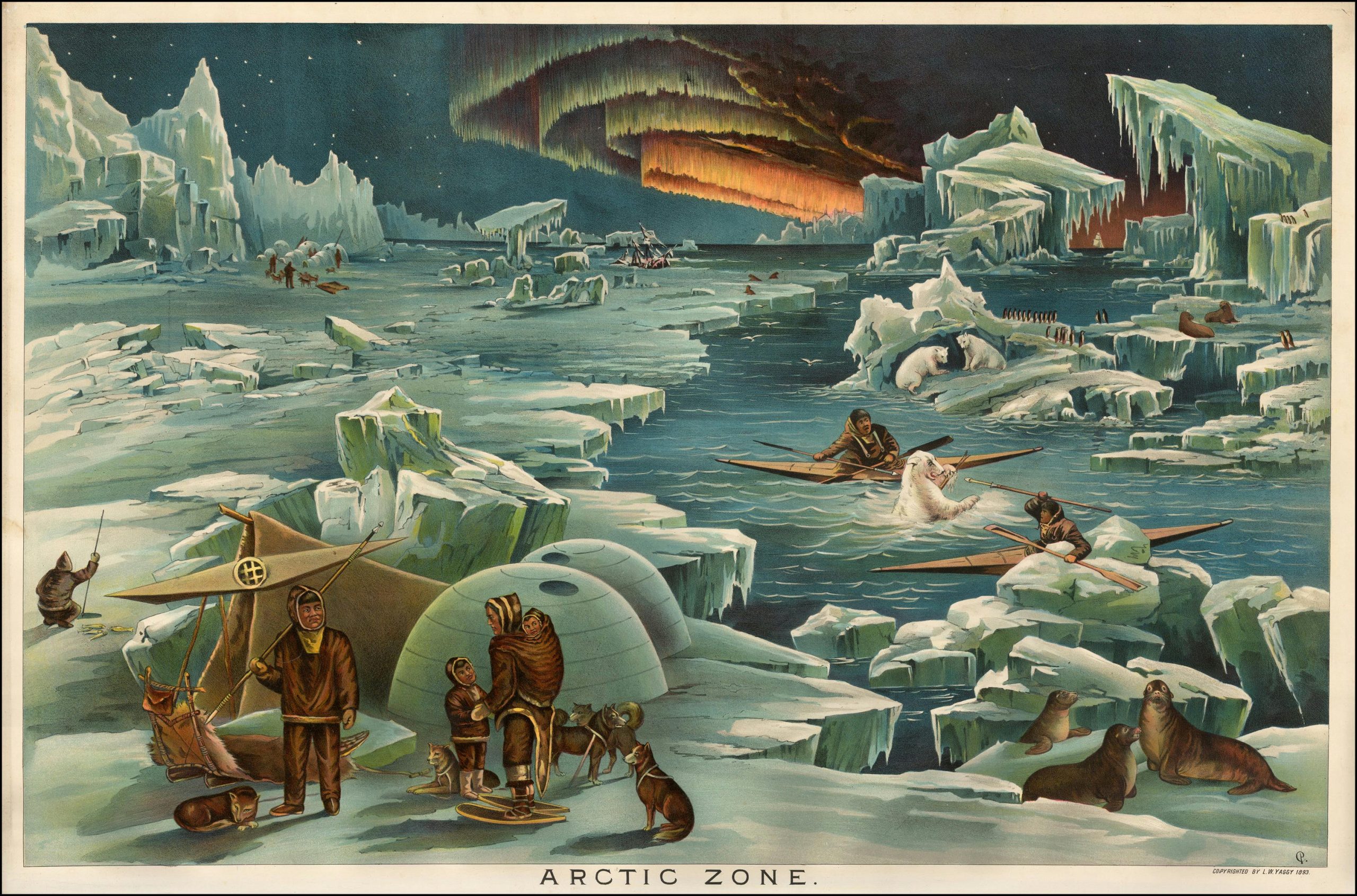 A landscape view of life in an arctic community